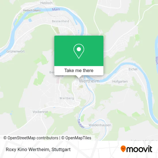 Roxy Kino Wertheim map