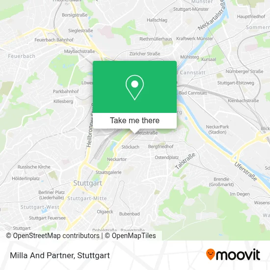 Milla And Partner map