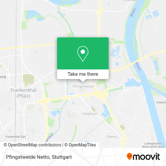 Pfingstweide Netto map