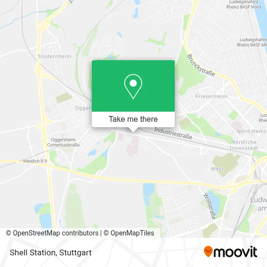 Shell Station map