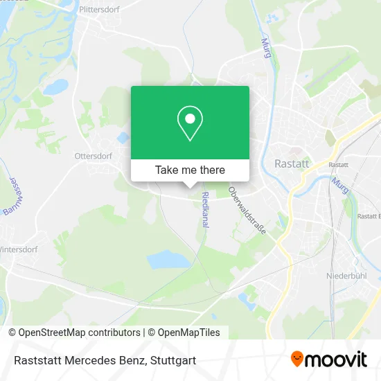 Raststatt Mercedes Benz map