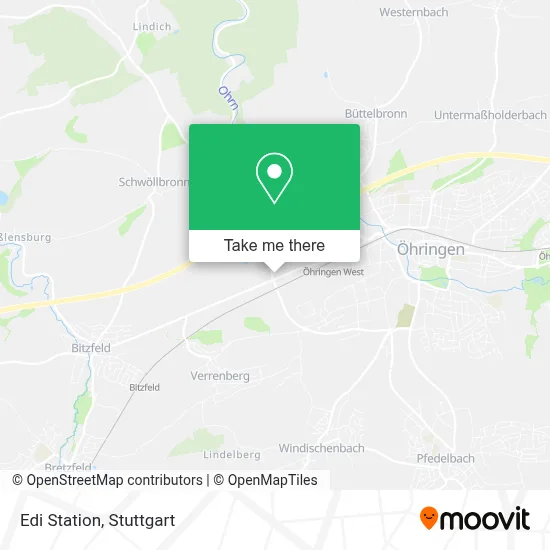 Edi Station map