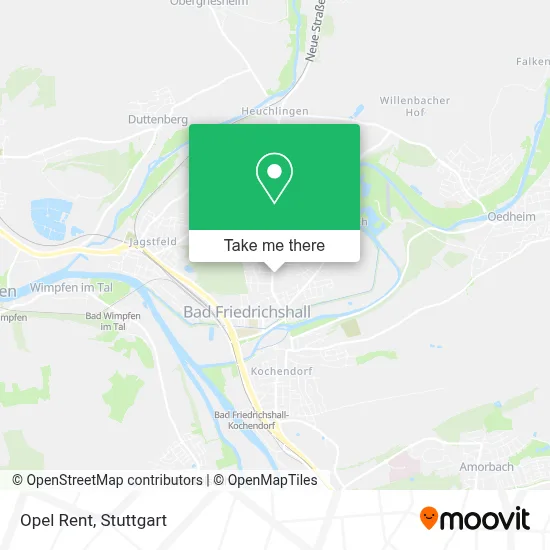 Opel Rent map