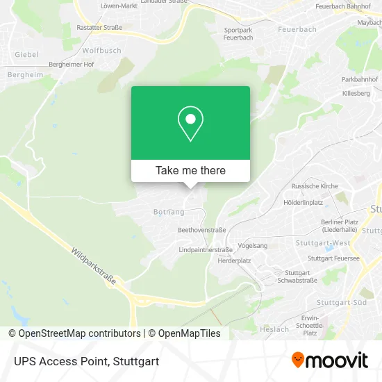 Ups Access Point map