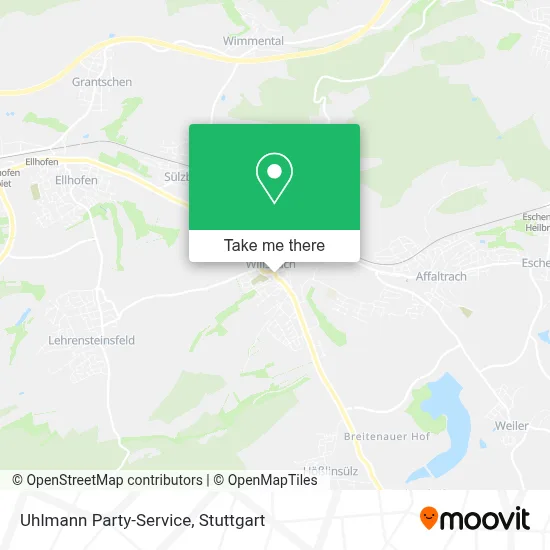 Uhlmann Party-Service map