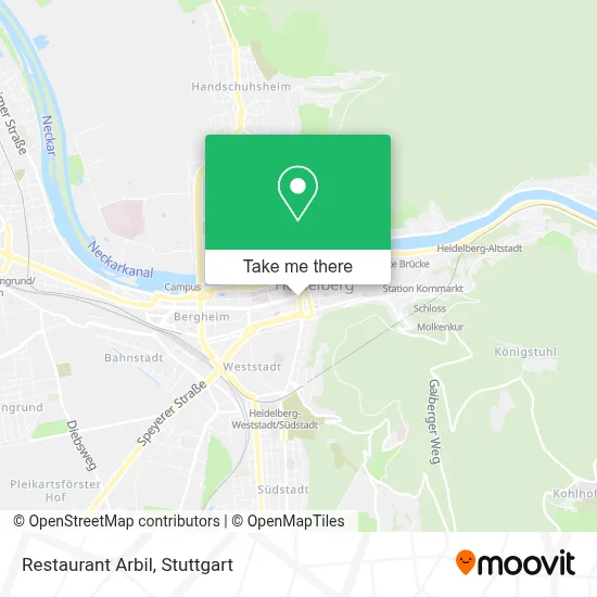 Restaurant Arbil map