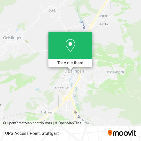 Ups Access Point map