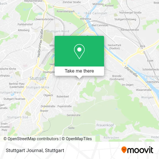 Stuttgart Journal map