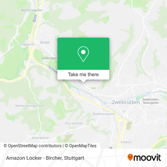 Amazon Locker - Bircher map