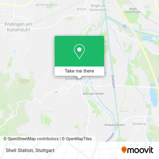 Shell Station map