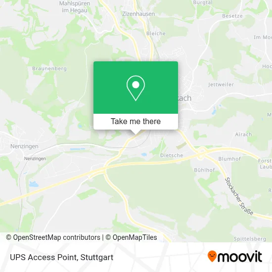 Ups Access Point map