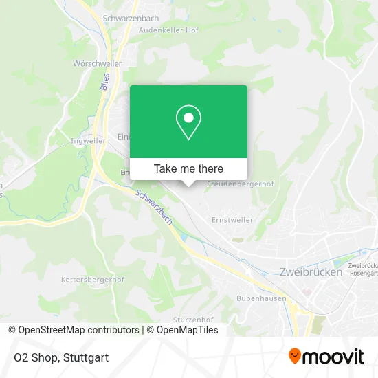 O2 Shop map