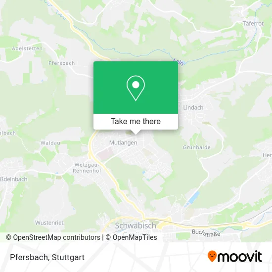 Pfersbach map