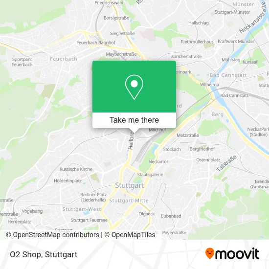 O2 Shop map