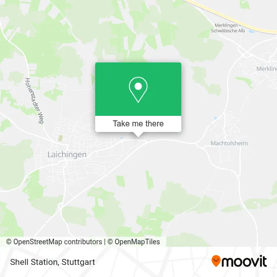 Shell Station map