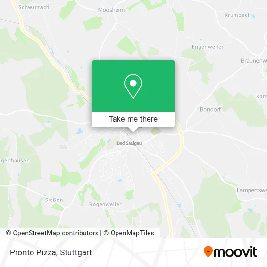 Pronto Pizza map