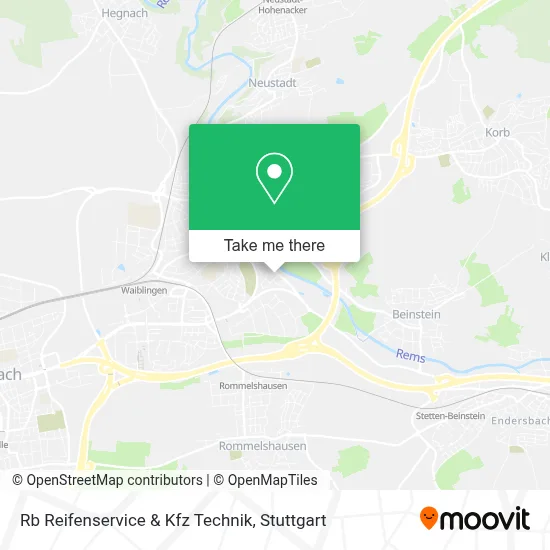 Rb Reifenservice & Kfz Technik map