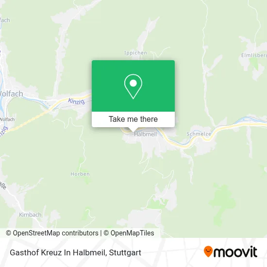 Gasthof Kreuz In Halbmeil map