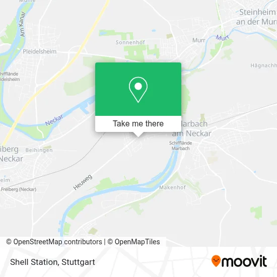 Shell Station map