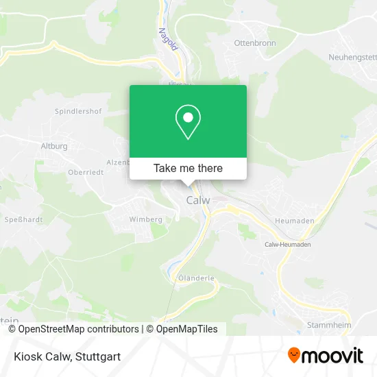 Kiosk Calw map