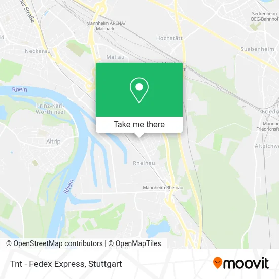 Tnt - Fedex Express map