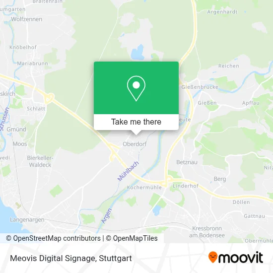 Meovis Digital Signage map