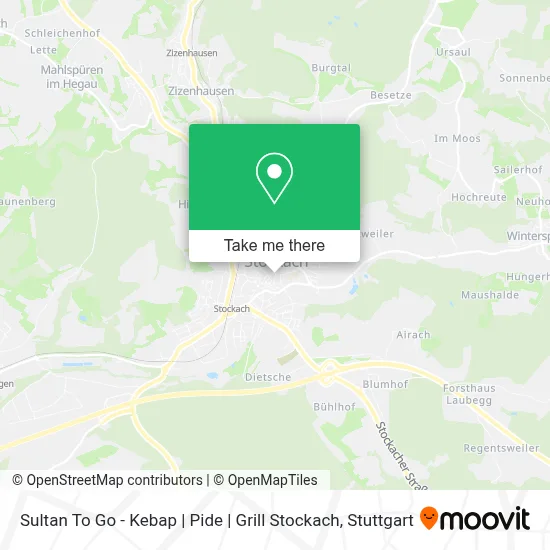 Sultan To Go - Kebap | Pide | Grill Stockach map