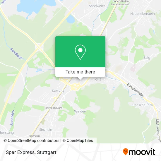 Spar Express map