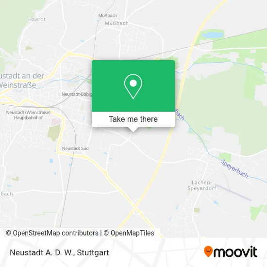 Neustadt A. D. W. map