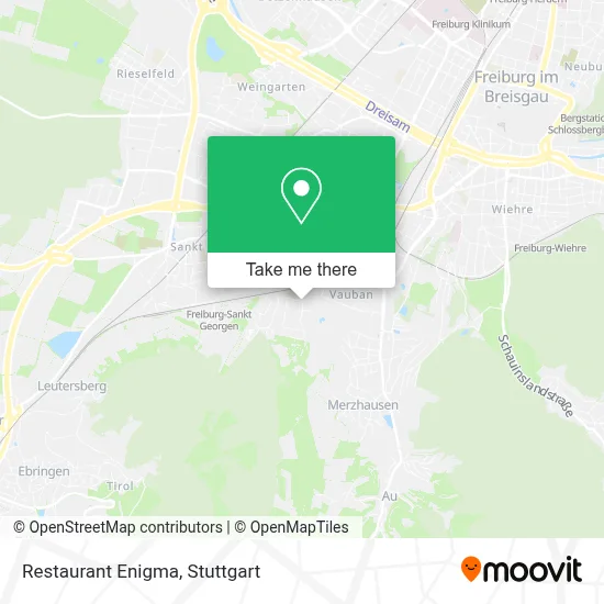Restaurant Enigma map