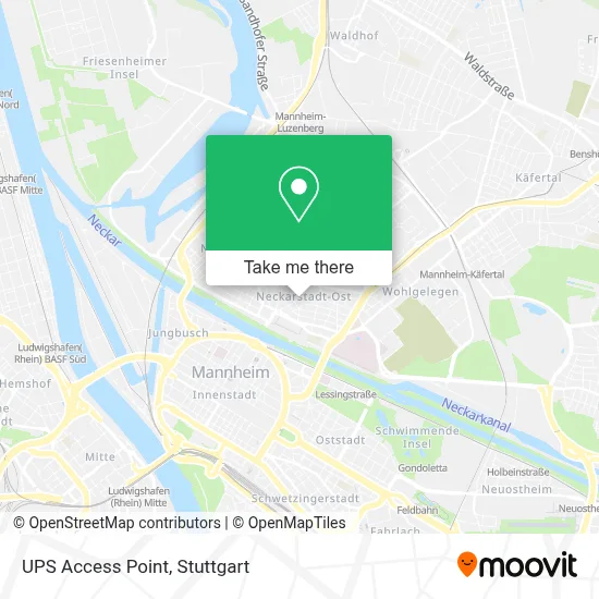 Ups Access Point map