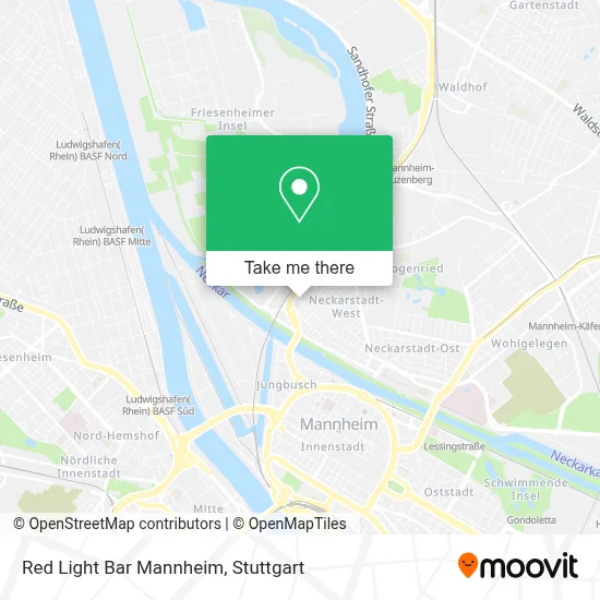 Red Light Bar Mannheim map