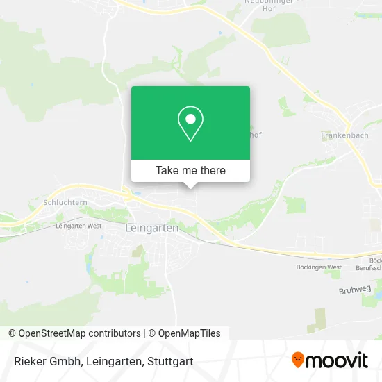 Rieker Gmbh, Leingarten map