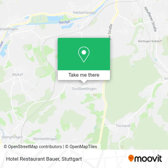 Hotel Restaurant Bauer map