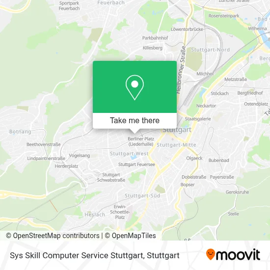 Sys Skill Computer Service Stuttgart map