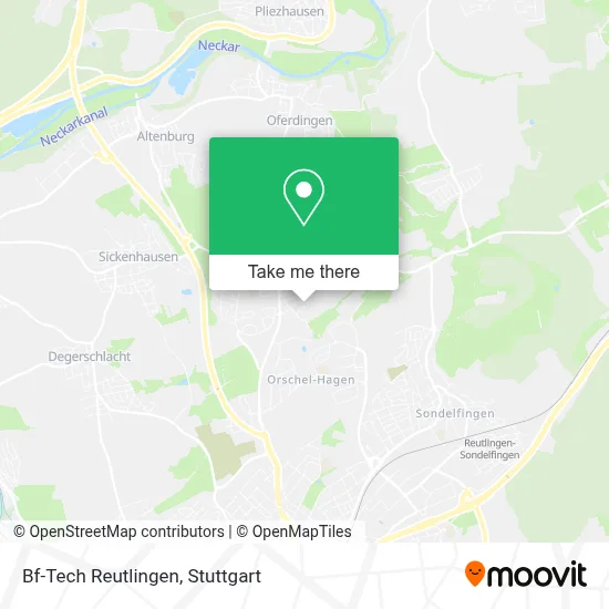 Bf-Tech Reutlingen map