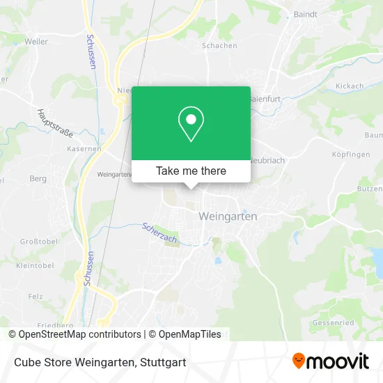 Cube Store Weingarten map