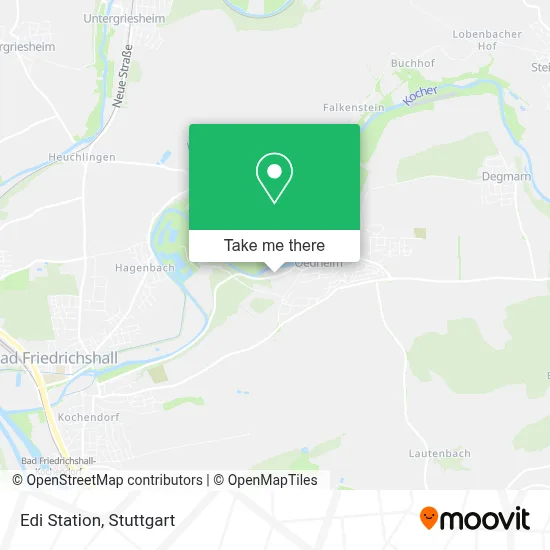 Edi Station map