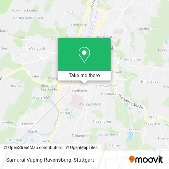 Samurai Vaping Ravensburg map