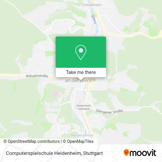 Computerspielschule Heidenheim map