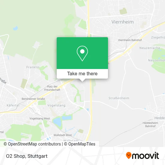 O2 Shop map