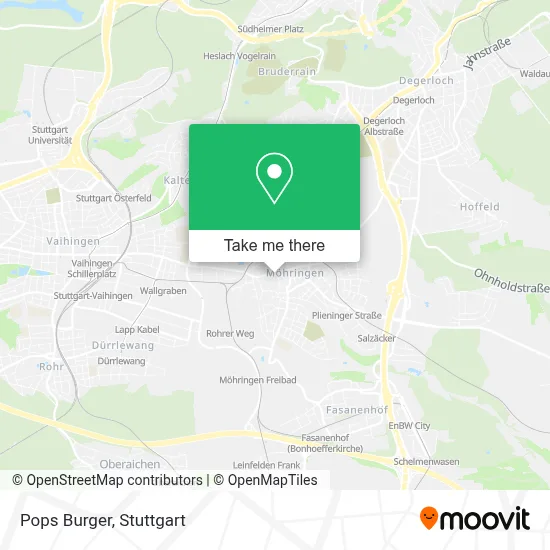 Pops Burger map
