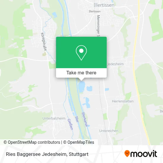 Ries Baggersee Jedesheim map