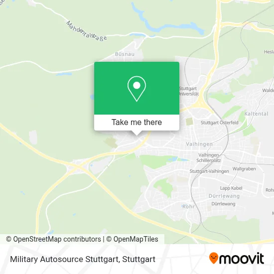 Military Autosource Stuttgart map