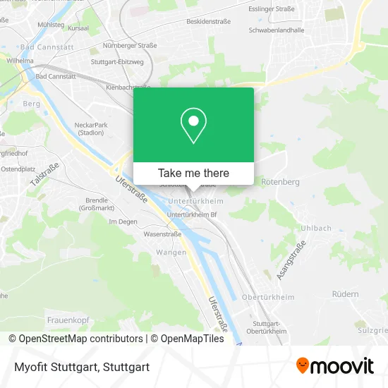 Myofit Stuttgart map