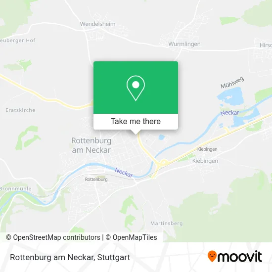 Rottenburg am Neckar map