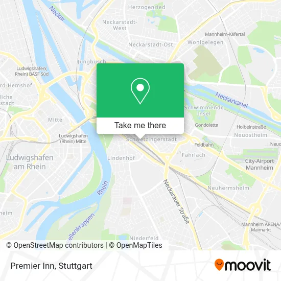 Premier Inn map