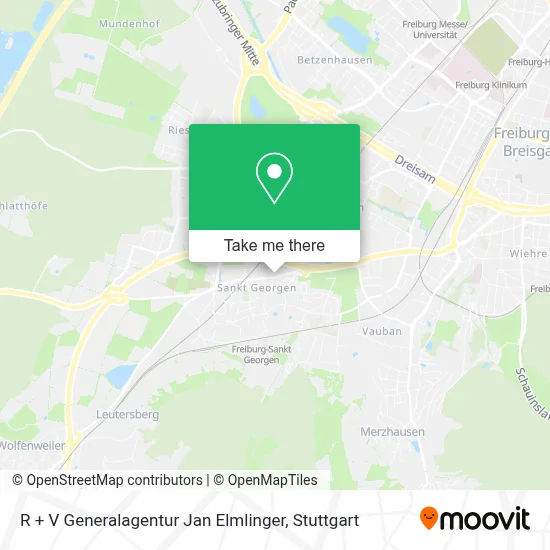 R + V Generalagentur Jan Elmlinger map