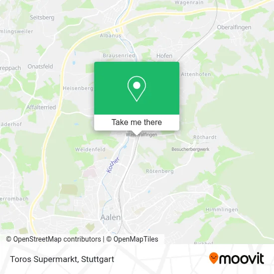 Toros Supermarkt map