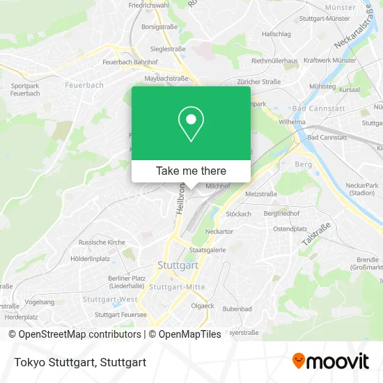 Tokyo Stuttgart map